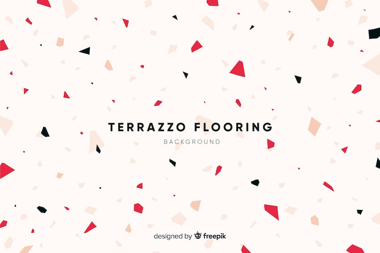 Free Vector abstract terrazzo texture flooring background
