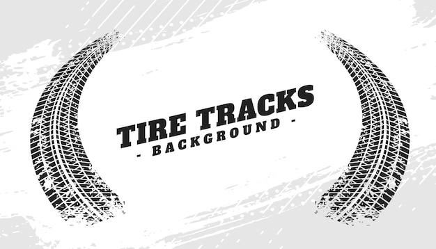 Abstract tire track dirty background with race mark design