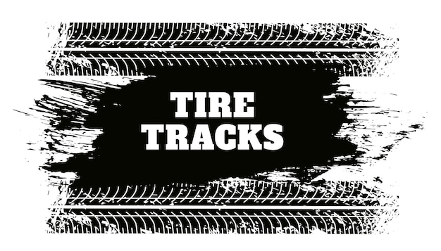 Free vector abstract tire track grunge texture background