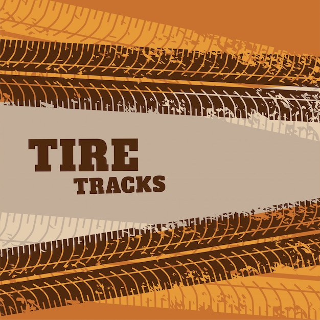 Abstract tire track marks background