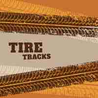 Free vector abstract tire track marks background