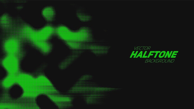 Free vector abstract torn green halftone background