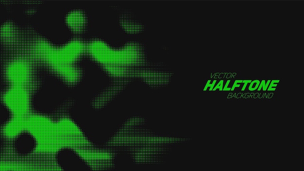 Abstract torn green halftone background