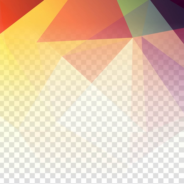 Abstract transparent polygonal background