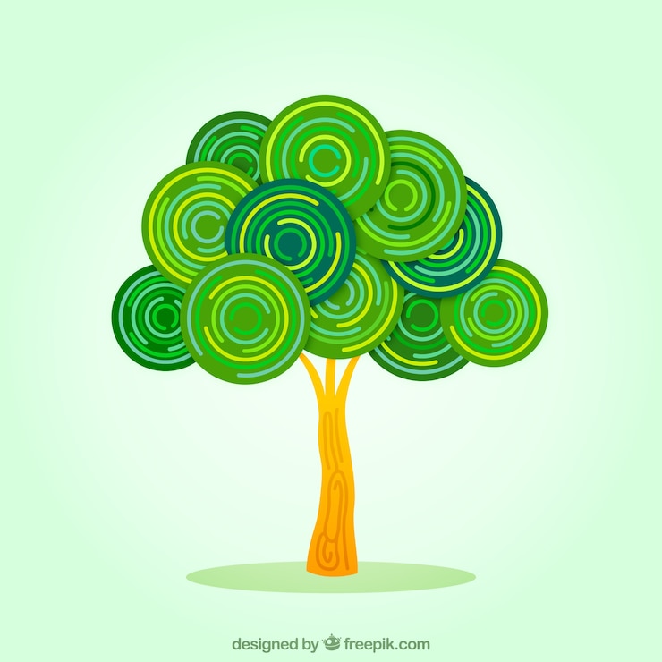 Free Vector abstract tree