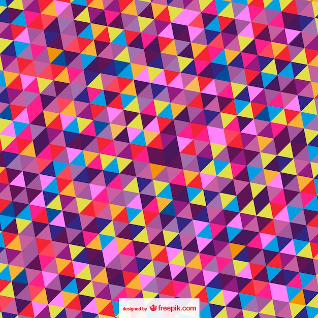 Abstract trianges background in different colors