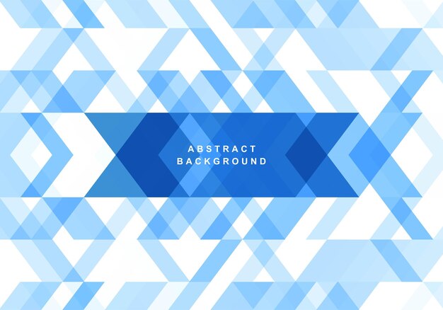 Abstract triangle blue geometric shapes background