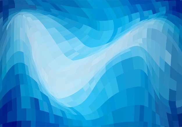 Free vector abstract triangle blue wave background