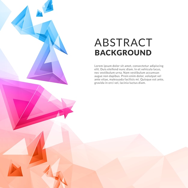 Abstract triangle polygonal background