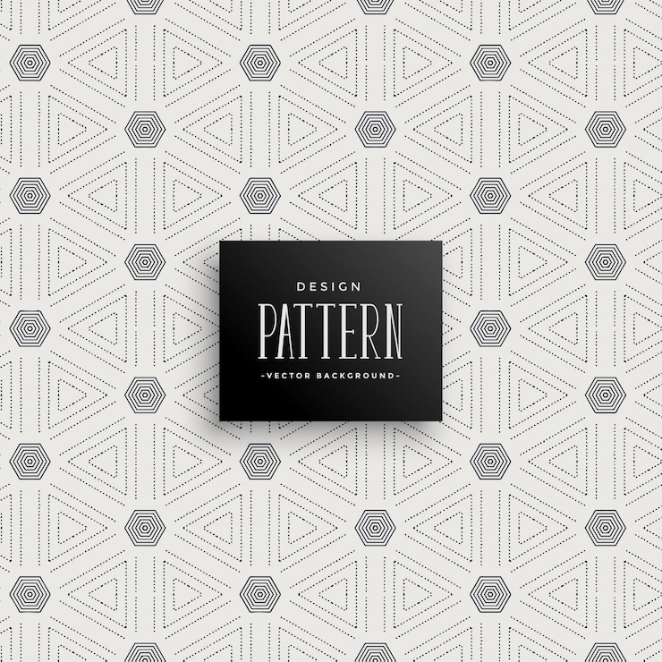 Free Vector abstract triangle shape decorative pattern