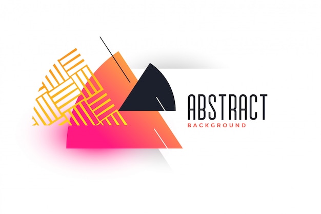 Free vector abstract triangle vibrant banner template