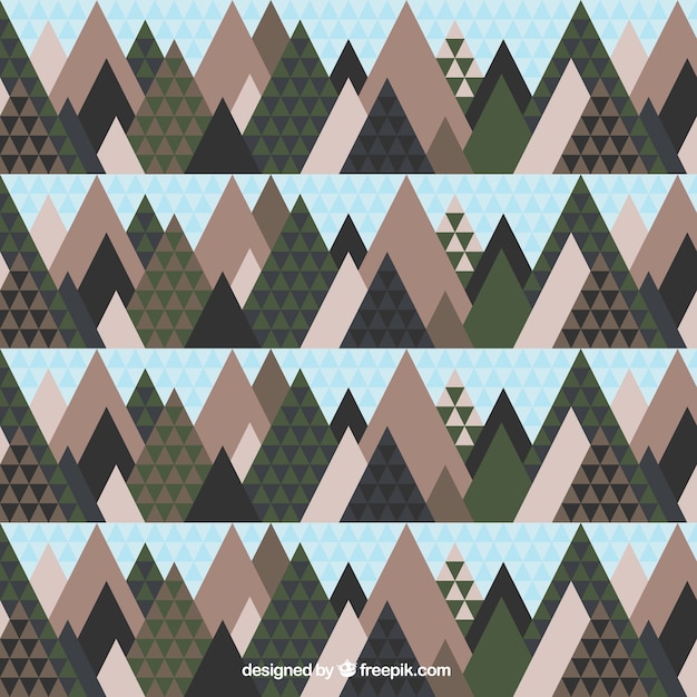 Free vector abstract triangles pattern