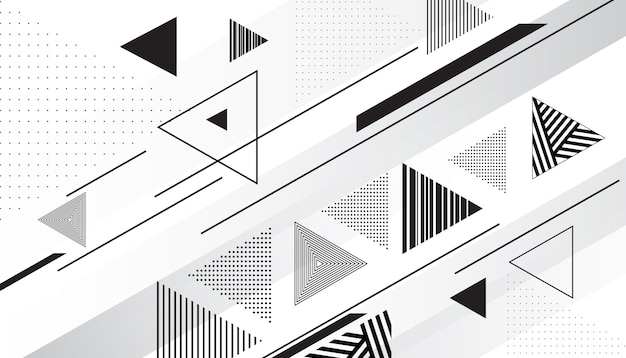 Free vector abstract triangular background