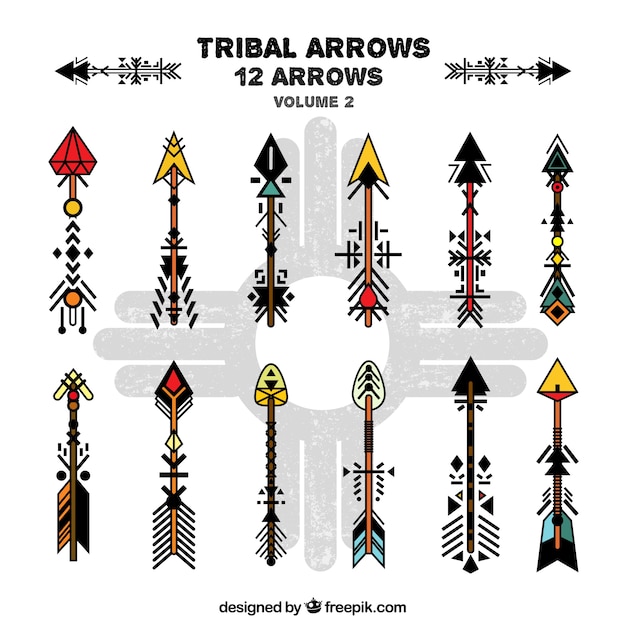 Free vector abstract tribal arrows