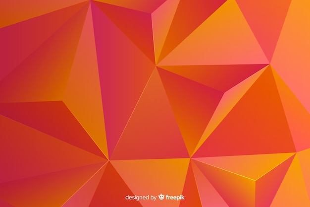 Abstract tridimensional geometric shape background