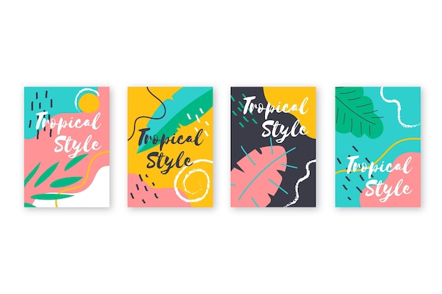 Abstract tropical cards concept