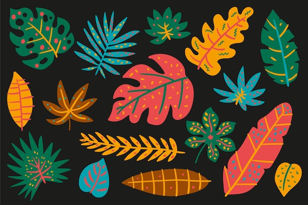 Abstract tropical leaves concept