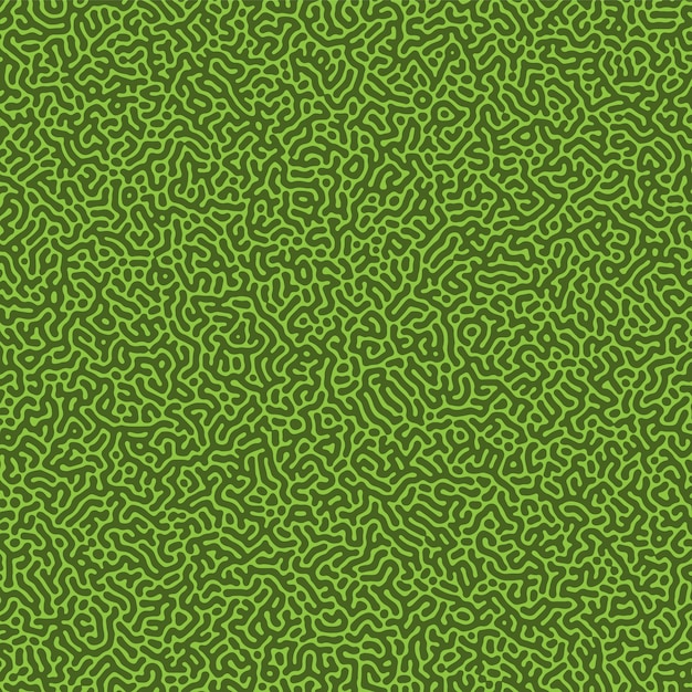 Free vector abstract turing pattern background in shades of green