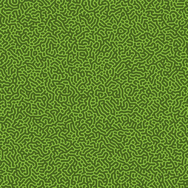 Abstract turing pattern background in shades of green