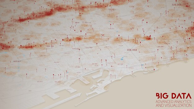 Abstract urban financial structure analysis of big data