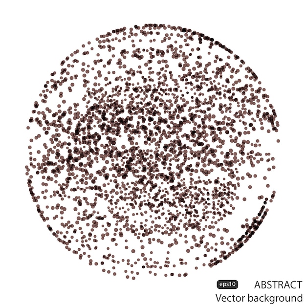 Абстрактный векторный фон сетки Футуристическая карта с фоном точек