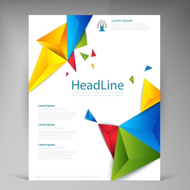 Free vector abstract vector modern flyers brochure.