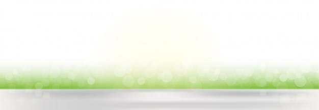 Free vector abstract vector spring defocused banner background with blurred lights