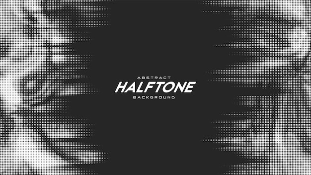 Free vector abstract vector torn monochrome halftone background. scrathed dotted texture element.