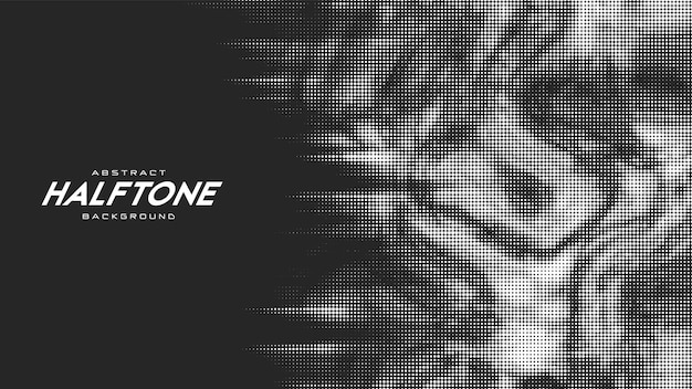 Free vector abstract vector torn monochrome halftone background. scrathed dotted texture element.