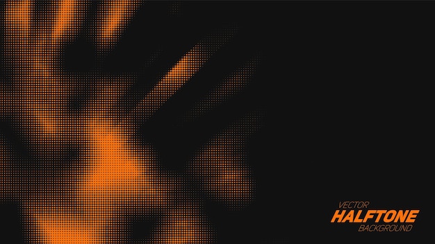 Free vector abstract vector torn orange halftone background scrathed dotted texture element