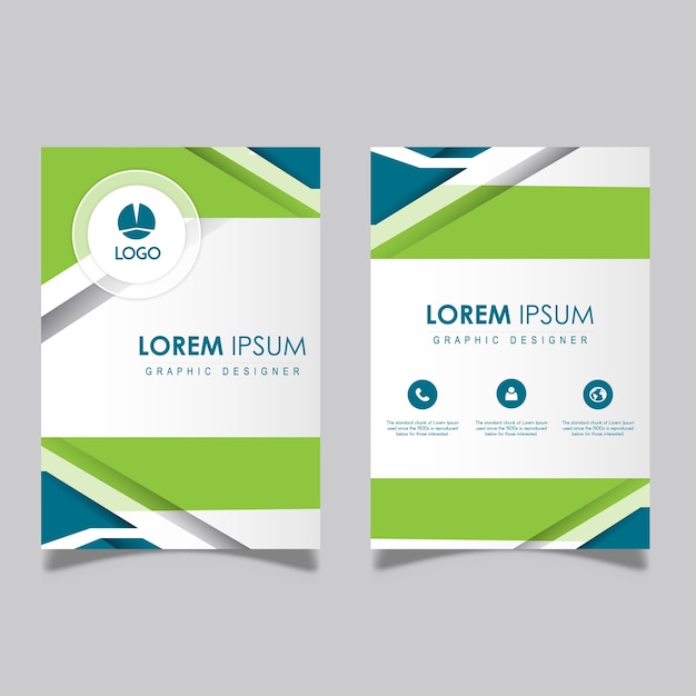 Free vector abstract vector visiting cards