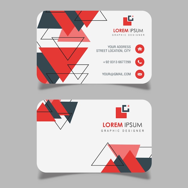 Abstract visiting card