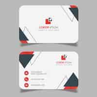 Free vector abstract visiting card