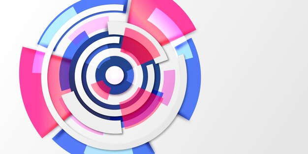 Abstract wallpaper with different shapes with empty space