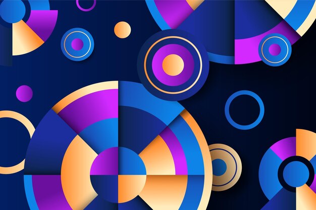 Abstract wallpaper with geometrical shapes