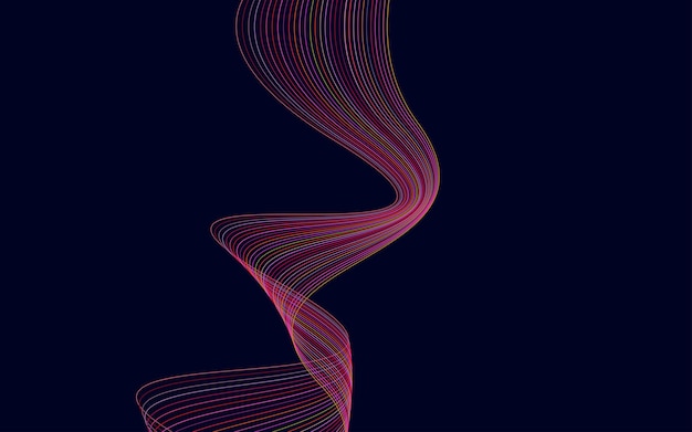 Abstract warped Diagonal Striped Background Vector curved twisted slanting waved lines pattern Brand new style for your business design