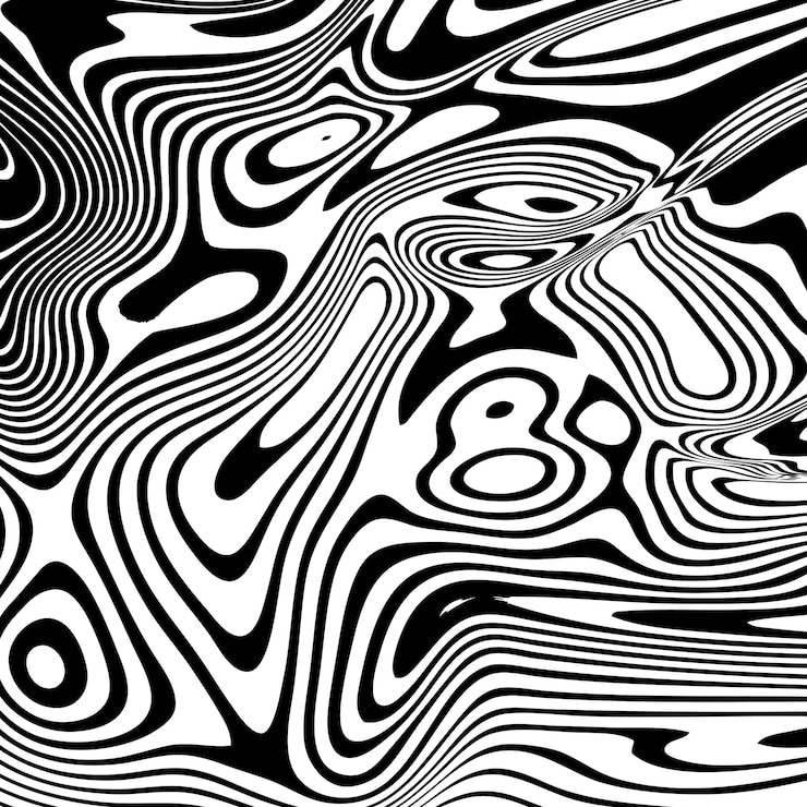 Free Vector abstract warped lines design 
