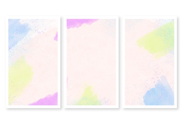 Abstract watercolor Cards