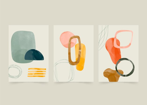 Abstract watercolor covers