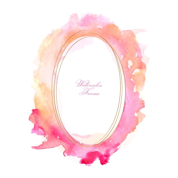 Free vector abstract watercolor decorative frame