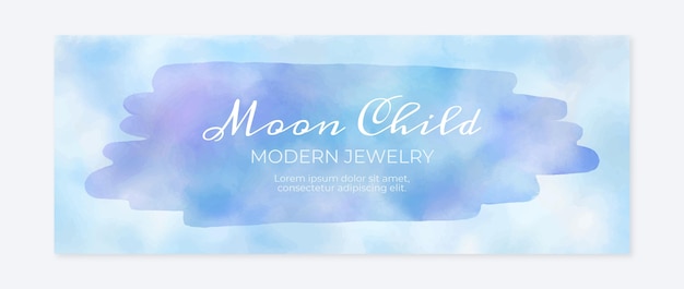 Free vector abstract watercolor facebook cover