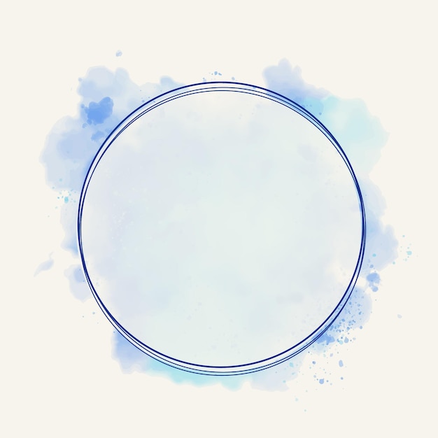 Abstract watercolor frame design