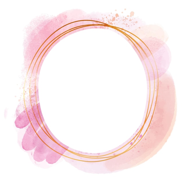 Free vector abstract watercolor frame design