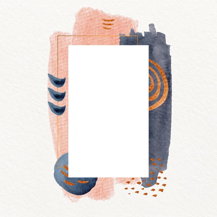 Free Vector abstract watercolor frame design