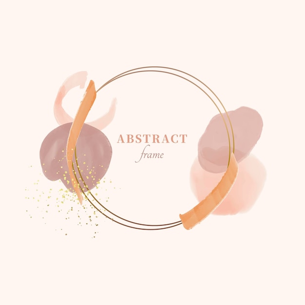 Free vector abstract watercolor frame template