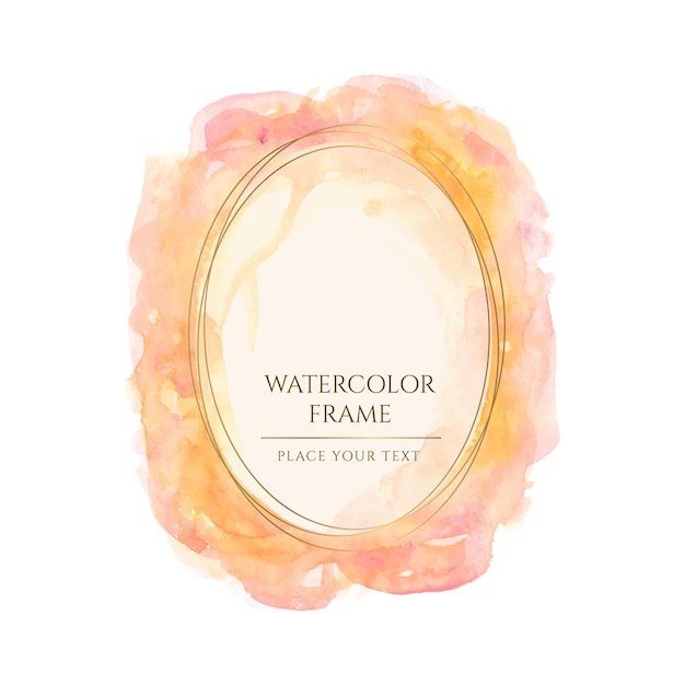 Free vector abstract watercolor frame template