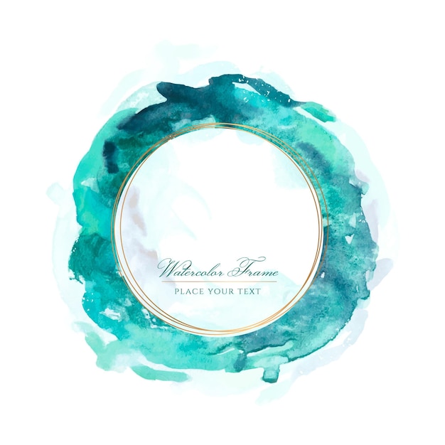 Free vector abstract watercolor frame template