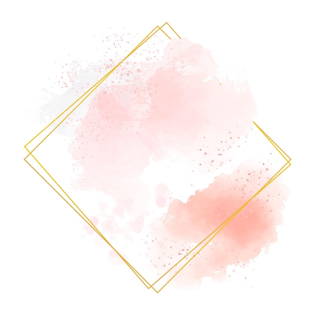 Free vector abstract watercolor frame template