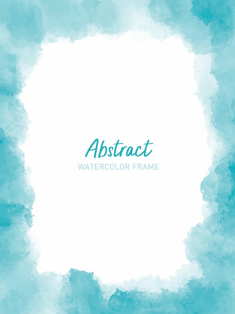 Free vector abstract watercolor frame