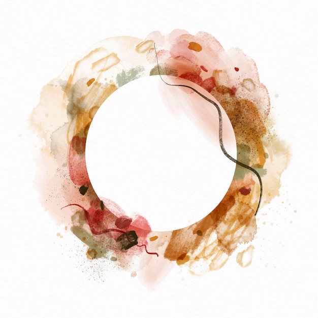 Free vector abstract watercolor frame